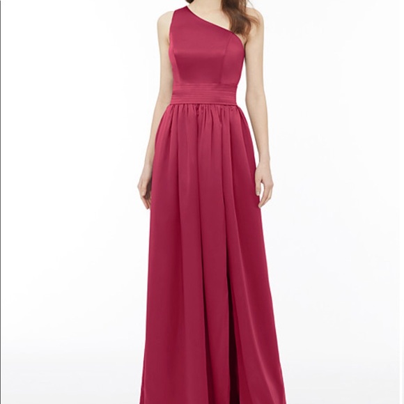 Ball Gown One Shoulder Floor Length Chiffon - Picture 1 of 6
